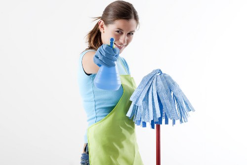 Illustration of a person submitting a complaint form in an organized process