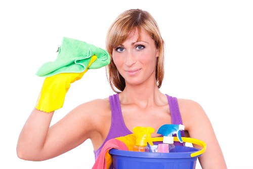 Professional one off cleaning in a bright living room