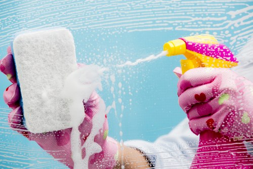 Cleaner inspecting a short-term rental after Airbnb cleaning