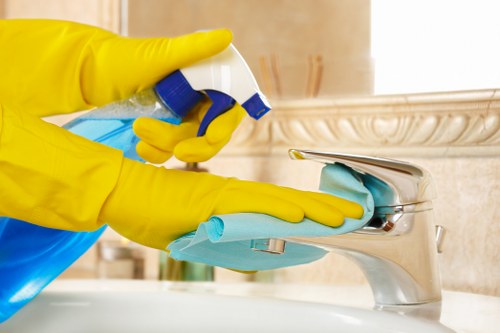 Tools used in window cleaning for streak-free glass