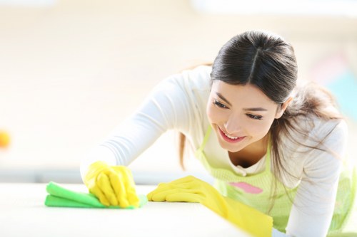 Fresh linens and bathroom amenities prepared for Airbnb cleaning