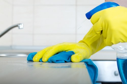 A clean workspace showing the benefits of regular cleaning