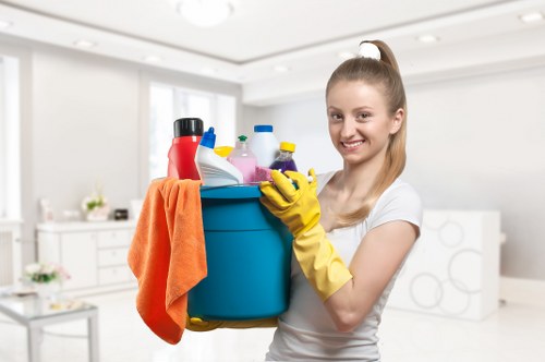 Cleaning tools arranged for regular cleaning tasks