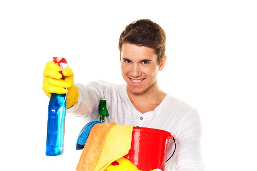 Upholstered furniture stain treatment and fabric care