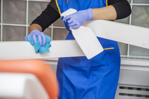 Professional domestic cleaning service in a family home